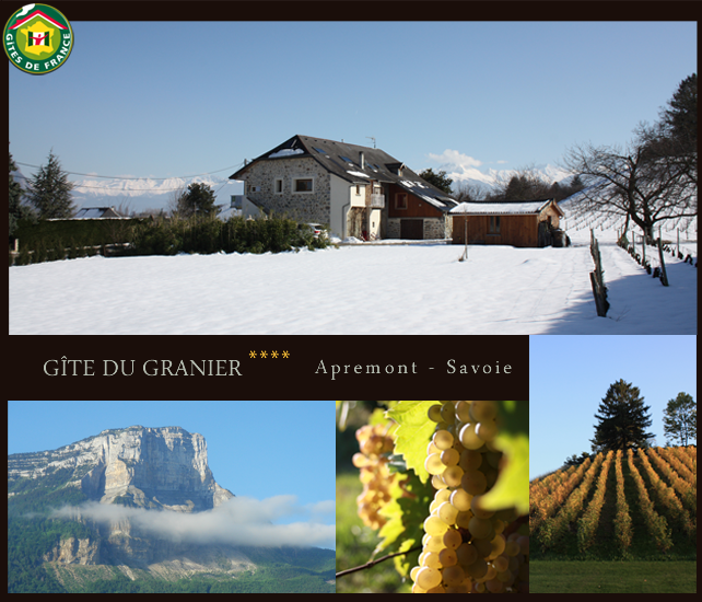 Le Gîte du Granier - Gîte de France - Location hébergement à Apremont en Savoie - 73190